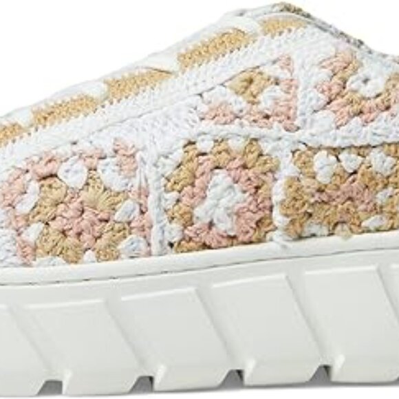 Free People Catch Me If You Can Crochet Sneaker in Peach and Whi SZ 8 (38) NEW - Picture 11 of 11